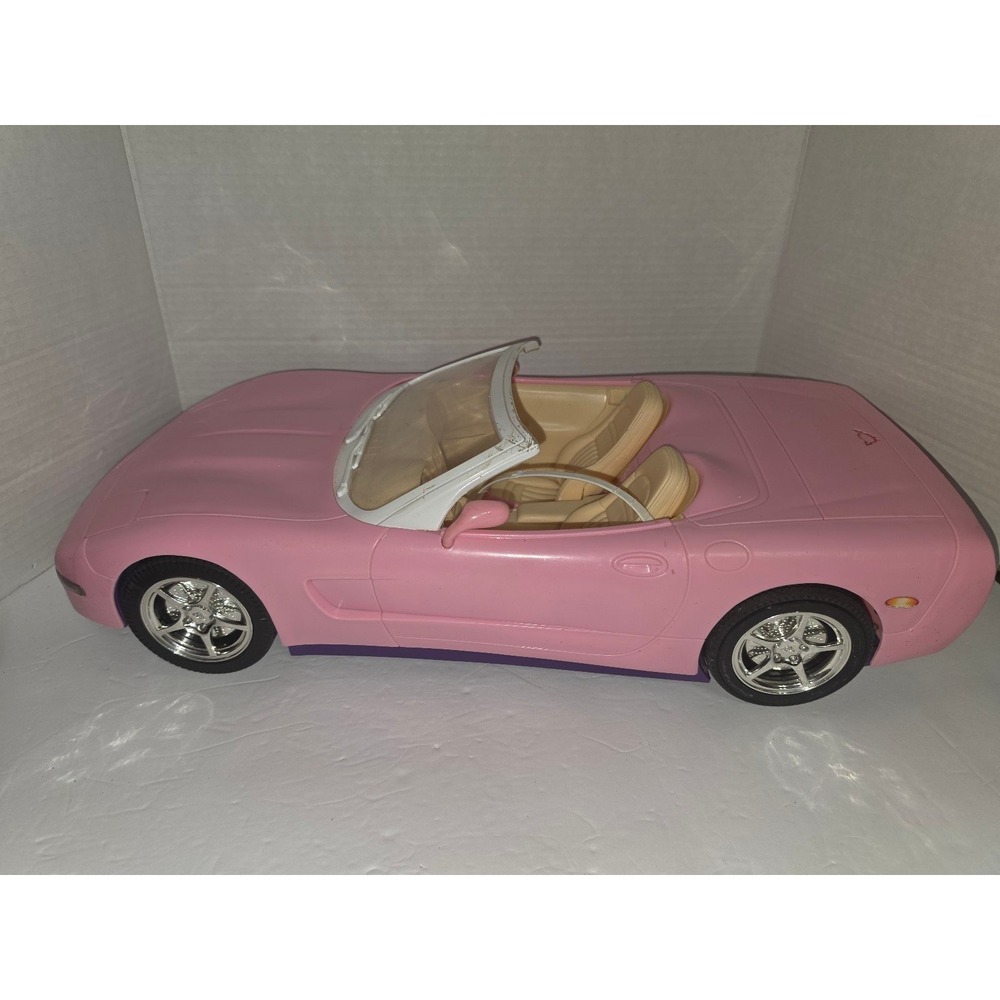 2001 Mattel Barbie Remote Control Pink Corvette Remote-controlled toy car